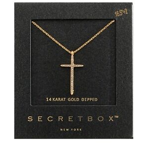 Pave Crystal Cross Pendant Necklace